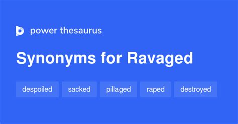 ravage synonyme|antonym for ravage.